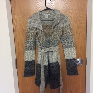 Free People Belted Wool Cardigan
